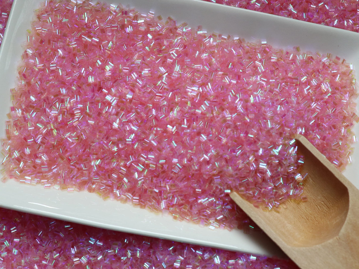 Bulk Pink Iridescent Crispy Bingsu Beads