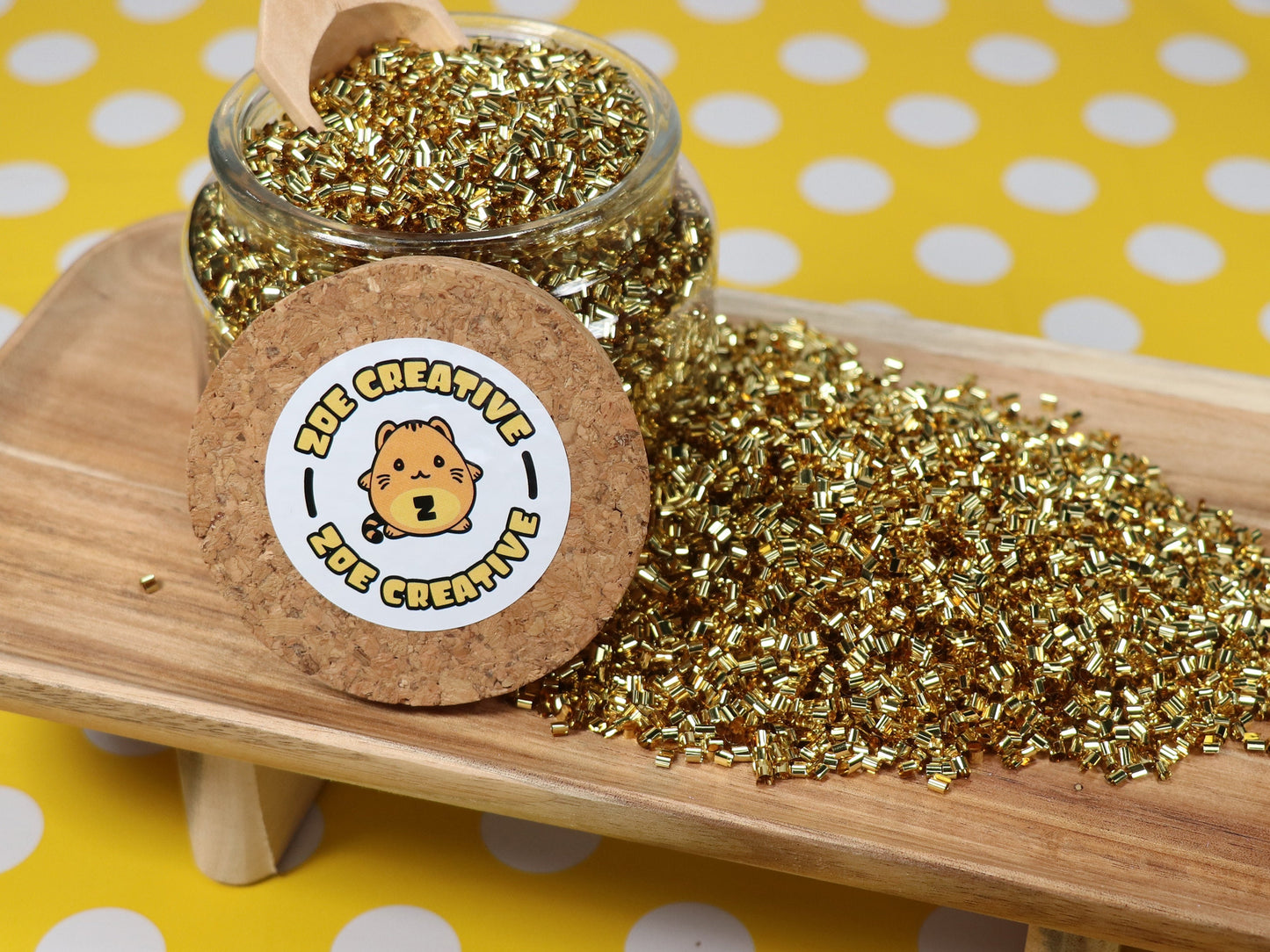 Bulk Gold 18k Metallic Crispy Bingsu Beads