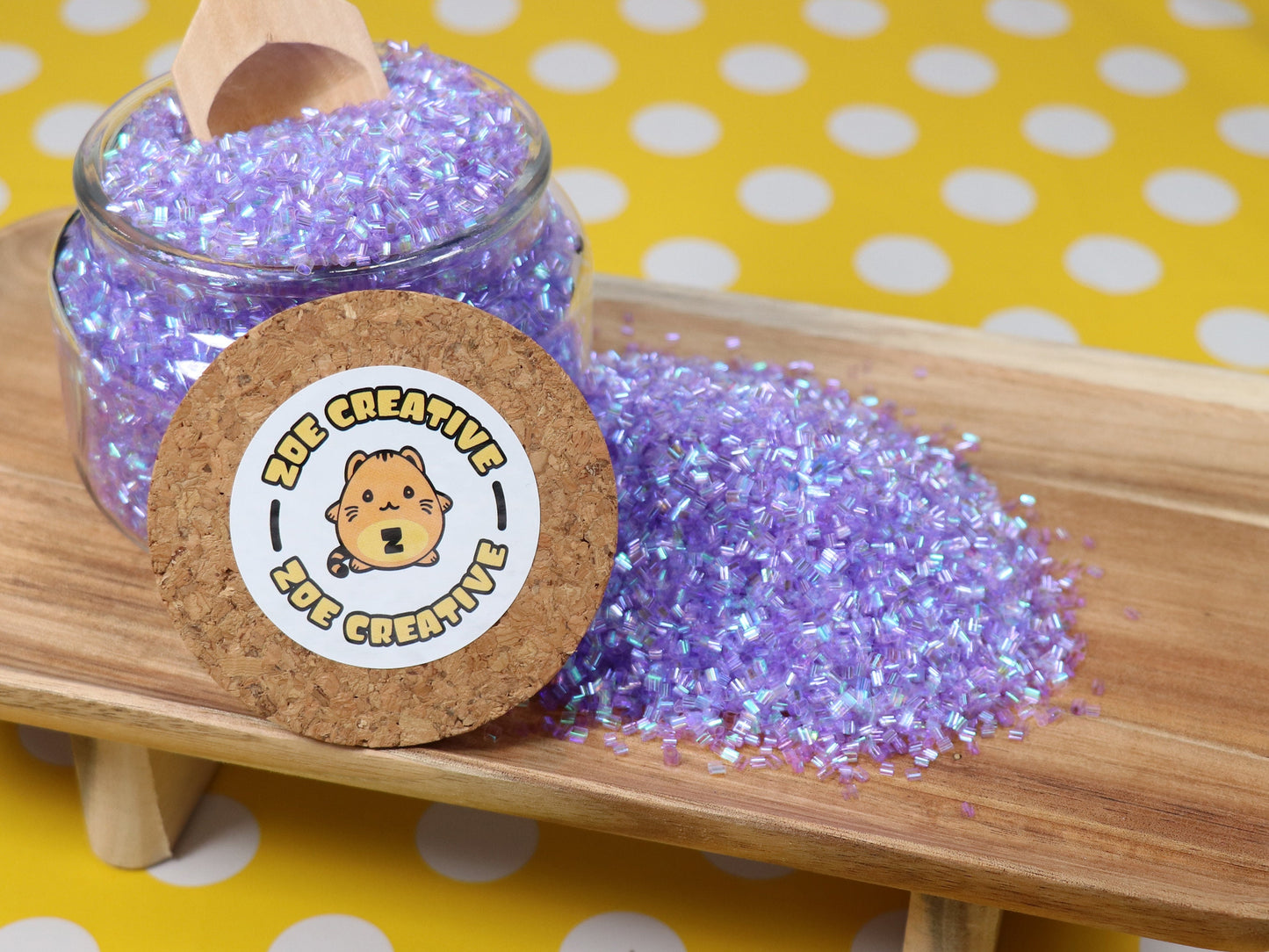 Bulk Lilac Light Purple Iridescent Crispy Bingsu Beads