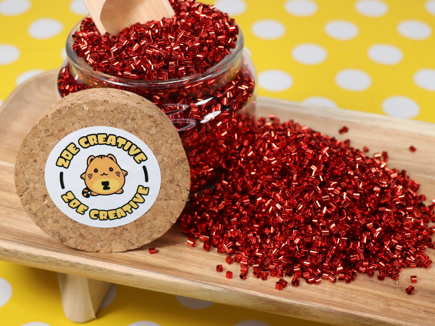 Bulk Red Metallic Crispy Bingsu Beads