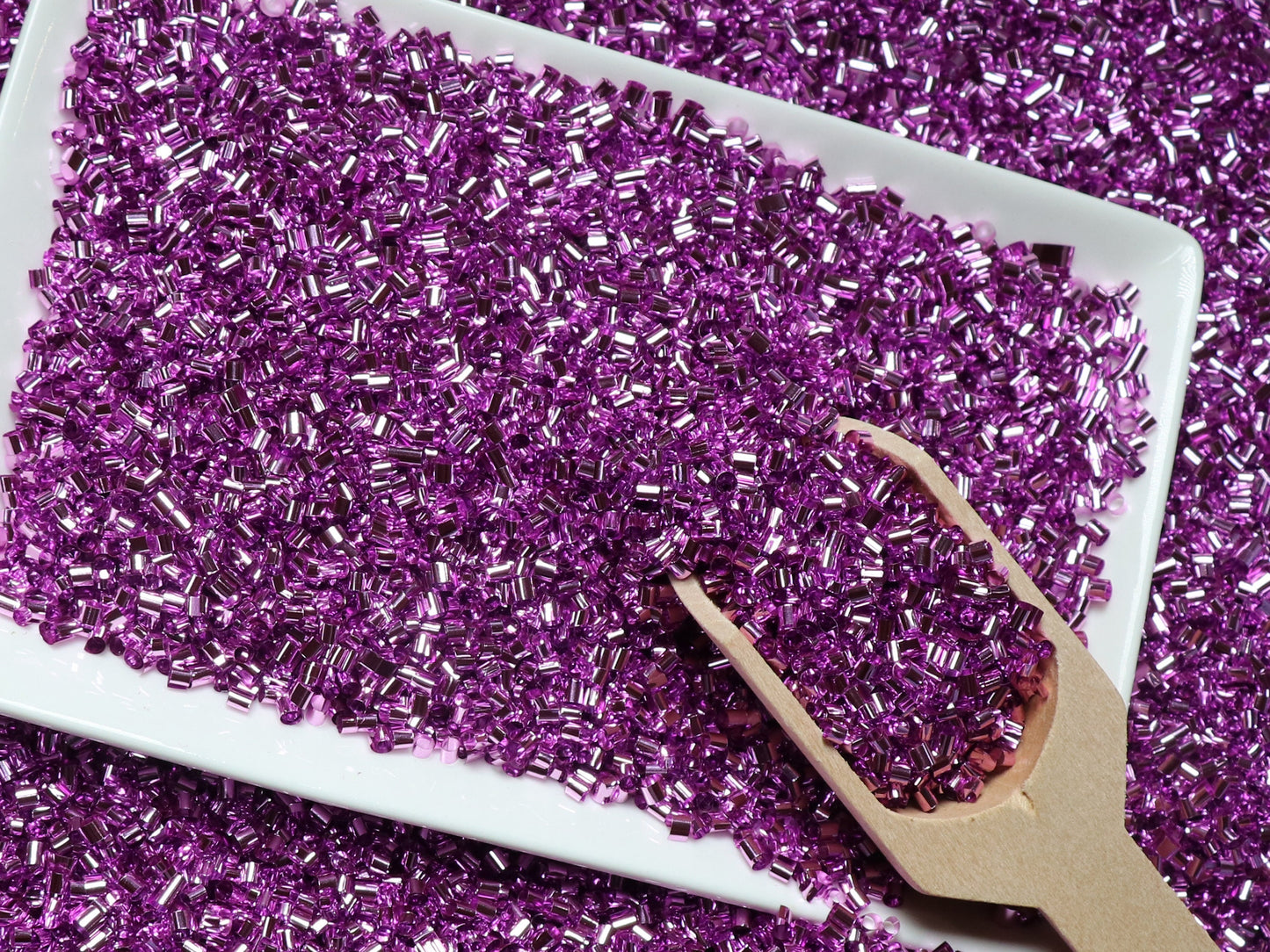 Bulk Hot Pink Purple Metallic Crispy Bingsu Beads