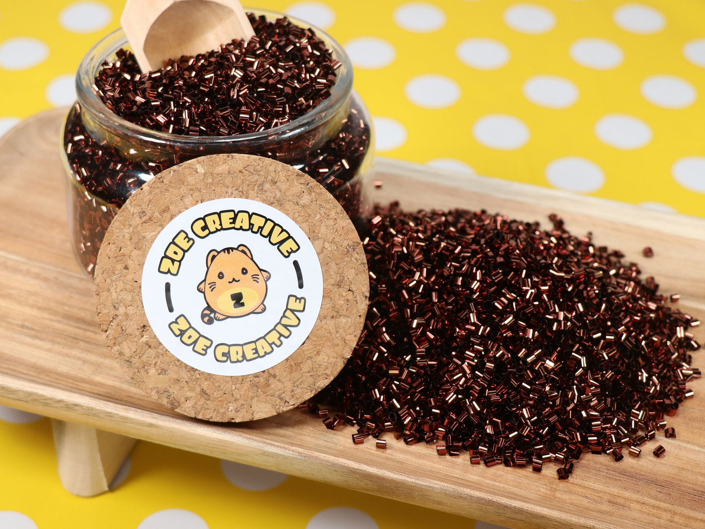 Bulk Brown Metallic Crispy Bingsu Beads