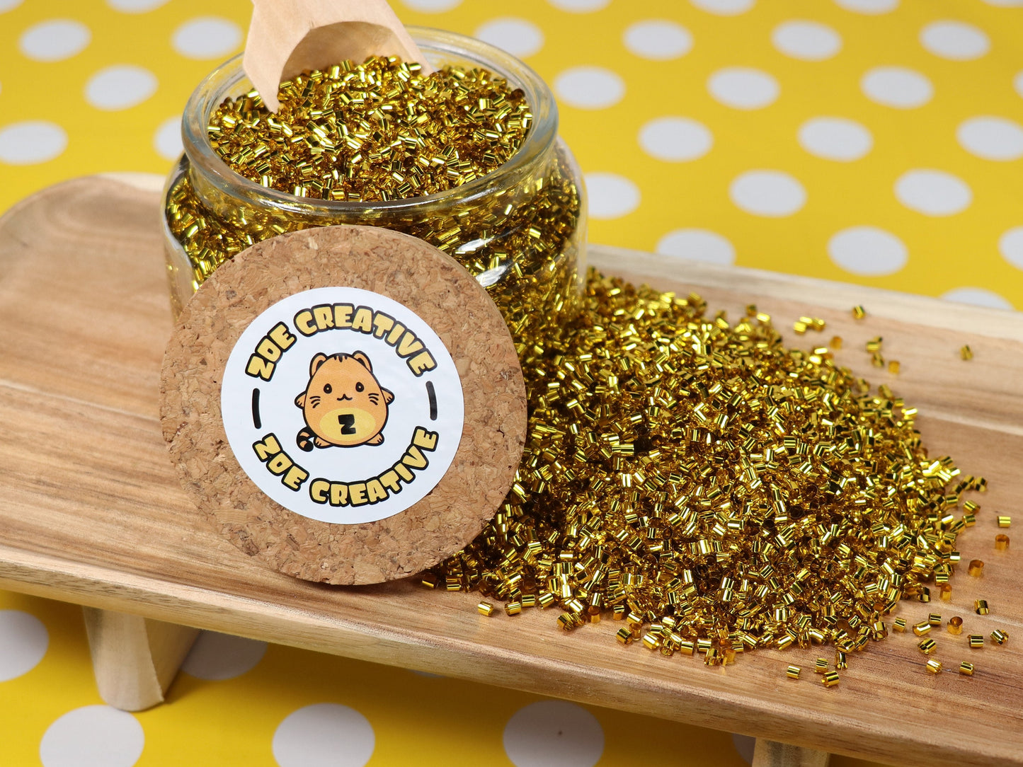 Bulk Gold 24k Metallic Crispy Bingsu Beads