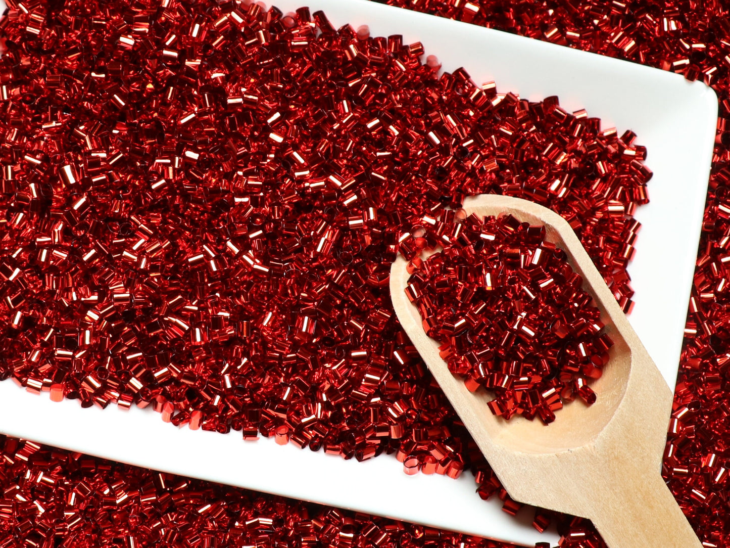 Bulk Red Metallic Crispy Bingsu Beads