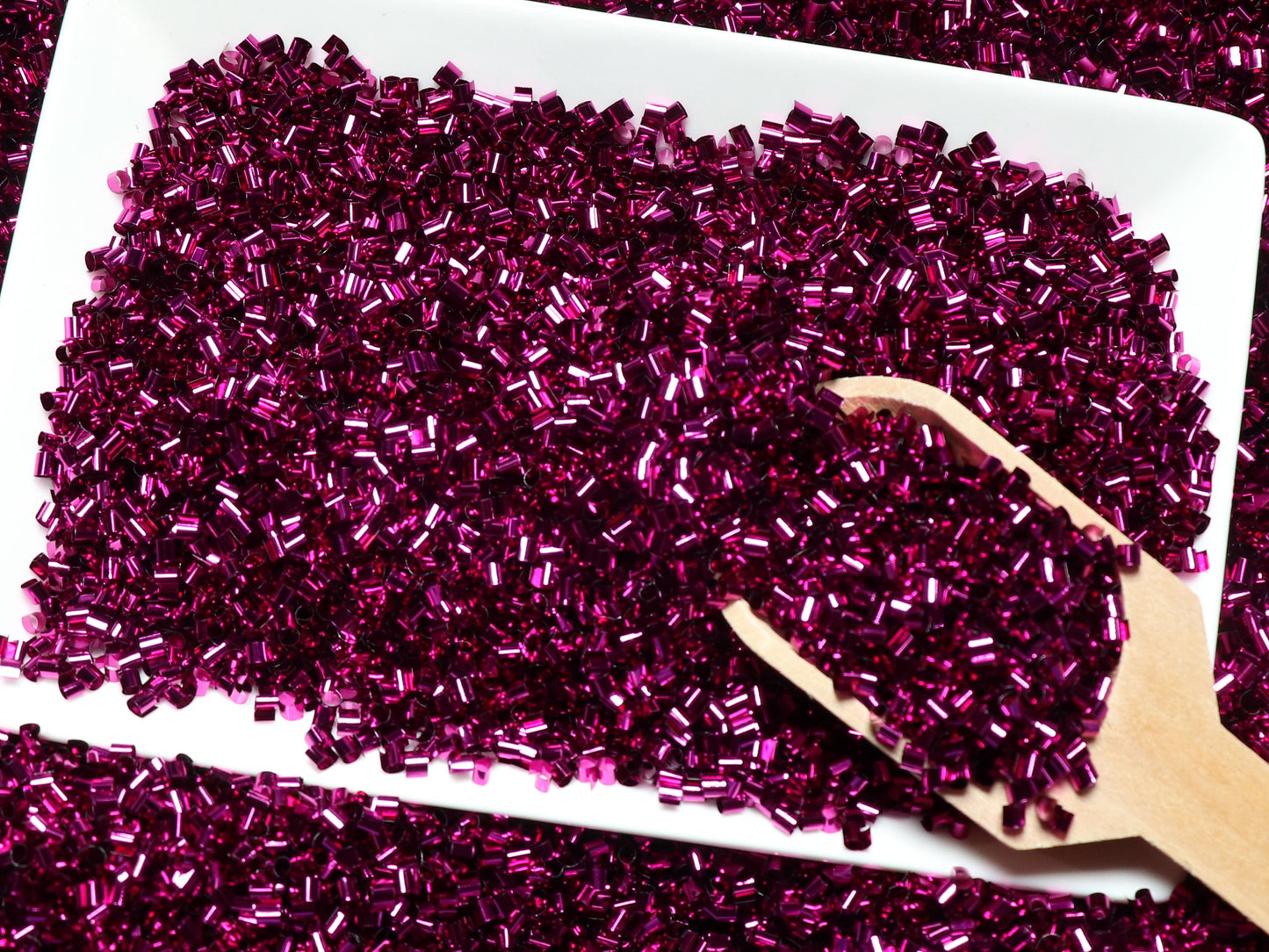 Bulk Magenta Metallic Crispy Bingsu Beads