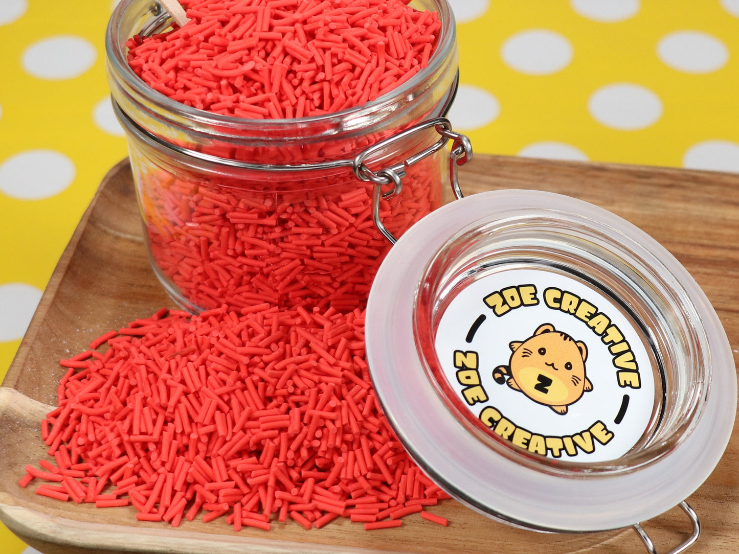 Red Long Clay Sprinkles