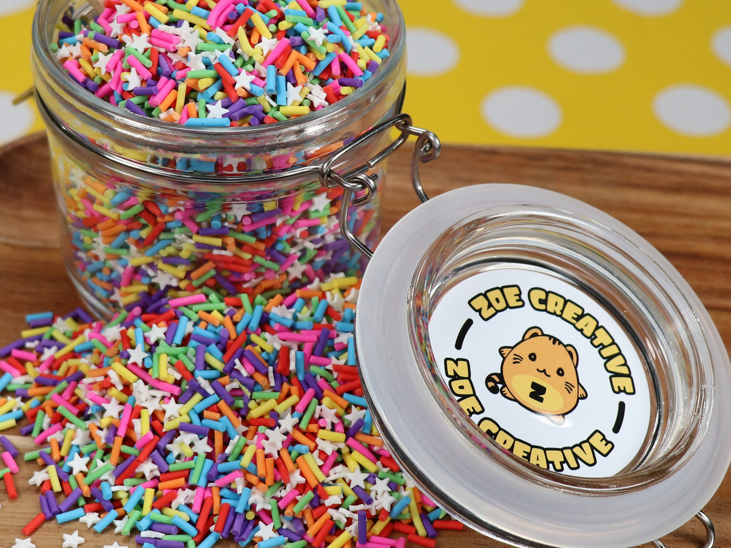 Rainbow Star Mix Clay Sprinkles