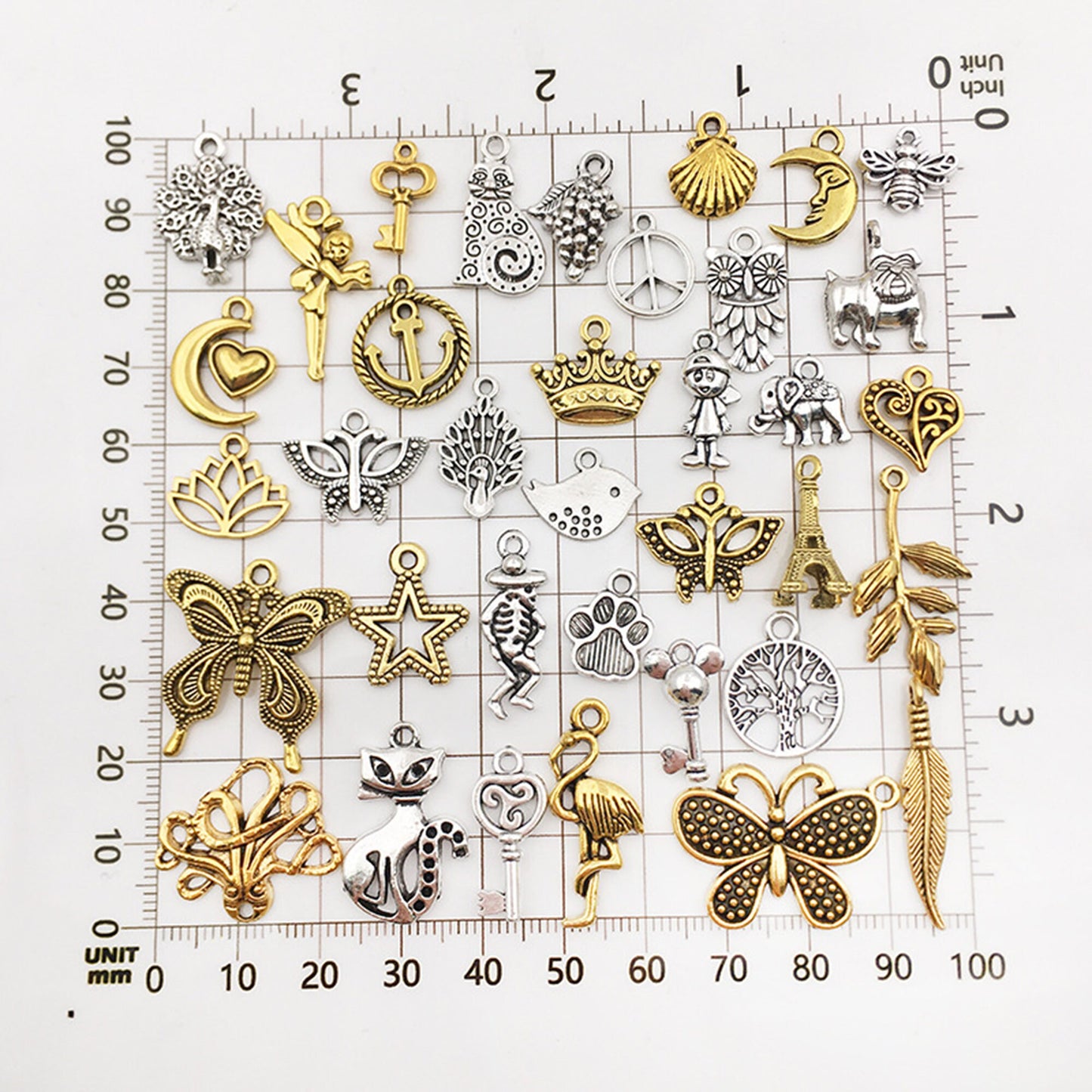 Mixed Vintage Gold Silver Charms