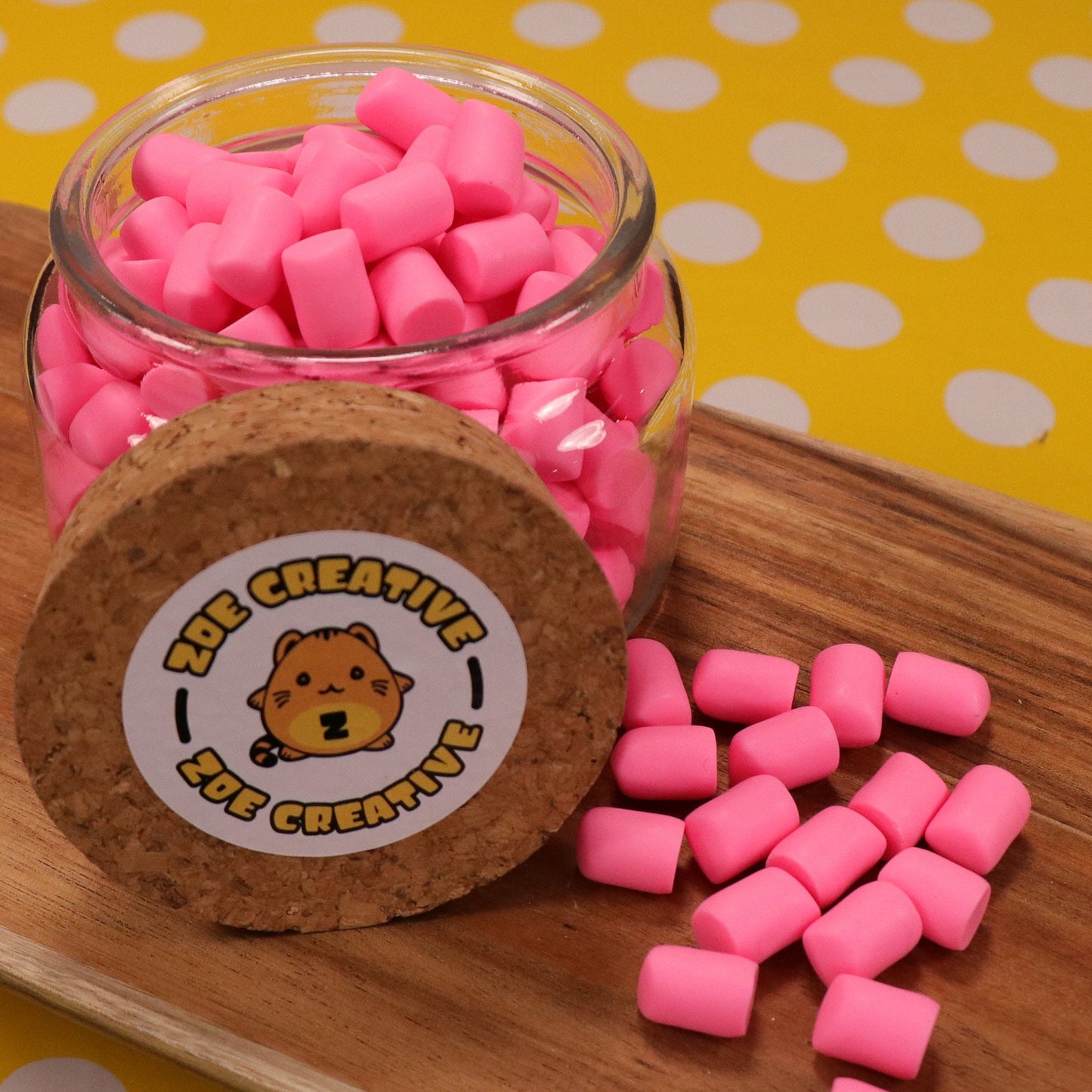 Pastel Pink Marshmallow Cabochons