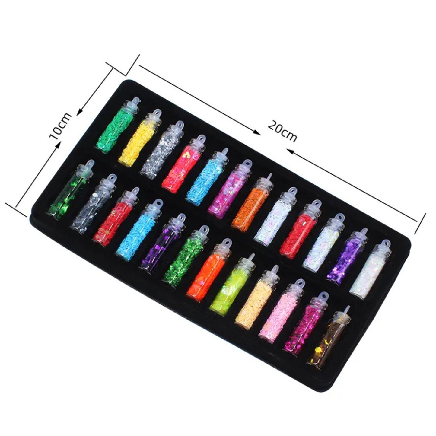 Chunky Glitter Set (24 Bottles Mixed)